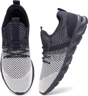 WYGRQBN Mens Tennis Gym Shoes Running Lightweight Breathable Shoes Casual Sneakers
