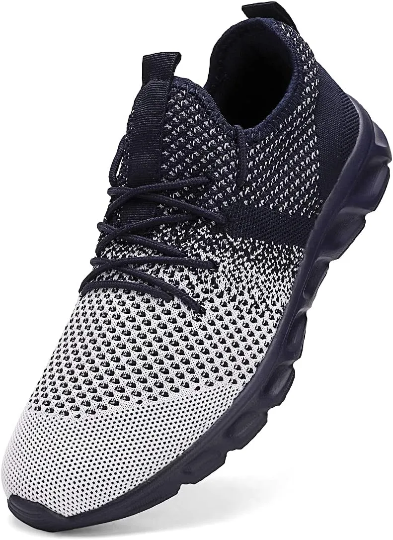 WYGRQBN Mens Tennis Gym Shoes Running Lightweight Breathable Shoes Casual Sneakers
