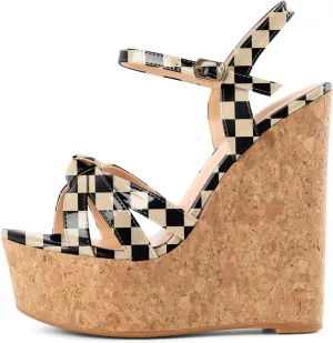 YODEKS Women's Platform Wedges|High Heel Wedge Sandals|Ankle Strap Open Toe Platform Heels