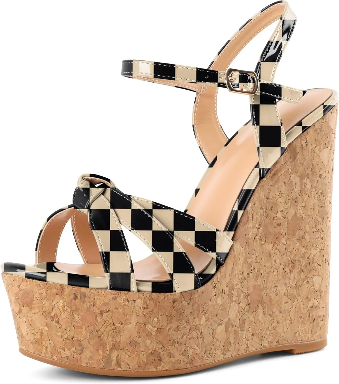 YODEKS Women's Platform Wedges|High Heel Wedge Sandals|Ankle Strap Open Toe Platform Heels
